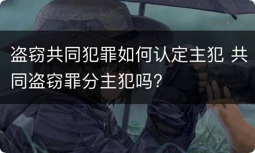 盗窃共同犯罪如何认定主犯 共同盗窃罪分主犯吗?