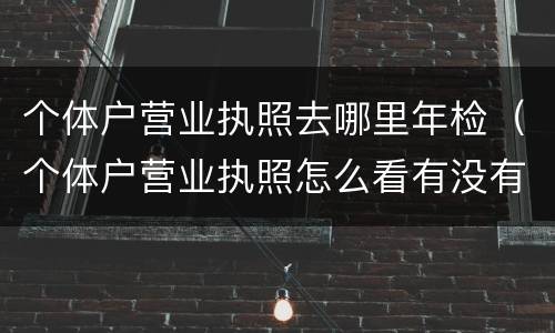 个体户营业执照去哪里年检（个体户营业执照怎么看有没有年检）