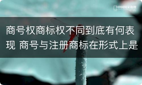 商号权商标权不同到底有何表现 商号与注册商标在形式上是一样的