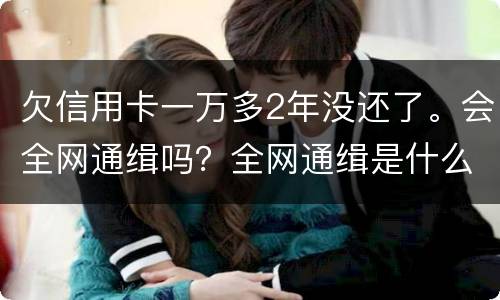 欠信用卡一万多2年没还了。会全网通缉吗？全网通缉是什么意思