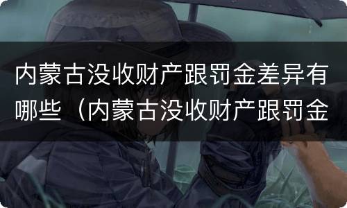 内蒙古没收财产跟罚金差异有哪些（内蒙古没收财产跟罚金差异有哪些呢）