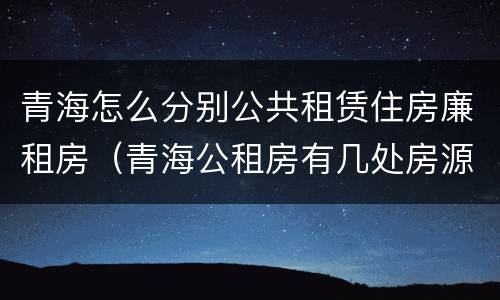 青海怎么分别公共租赁住房廉租房（青海公租房有几处房源）