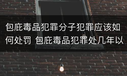 包庇毒品犯罪分子犯罪应该如何处罚 包庇毒品犯罪处几年以下有期徒刑