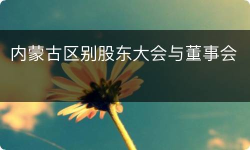 内蒙古区别股东大会与董事会