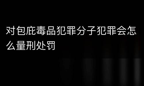 对包庇毒品犯罪分子犯罪会怎么量刑处罚