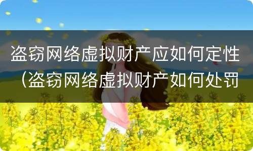 盗窃网络虚拟财产应如何定性（盗窃网络虚拟财产如何处罚）