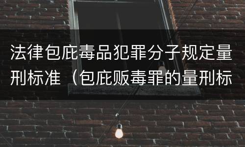 法律包庇毒品犯罪分子规定量刑标准（包庇贩毒罪的量刑标准）