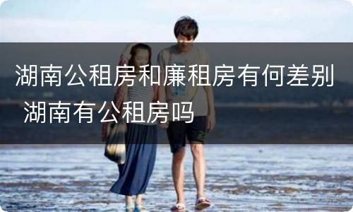 湖南公租房和廉租房有何差别 湖南有公租房吗