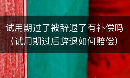 试用期过了被辞退了有补偿吗（试用期过后辞退如何赔偿）