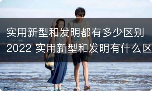 实用新型和发明都有多少区别2022 实用新型和发明有什么区别