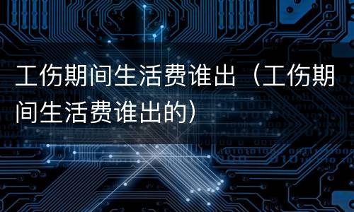 工伤期间生活费谁出（工伤期间生活费谁出的）