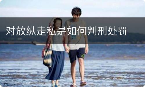 对放纵走私是如何判刑处罚