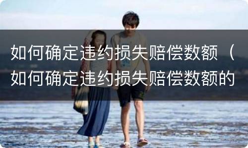 如何确定违约损失赔偿数额（如何确定违约损失赔偿数额的标准）