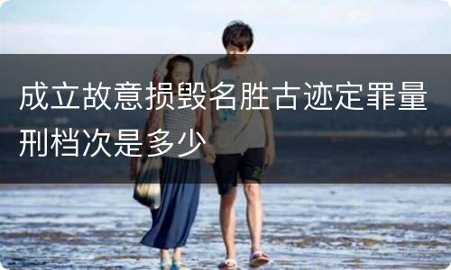 成立故意损毁名胜古迹定罪量刑档次是多少