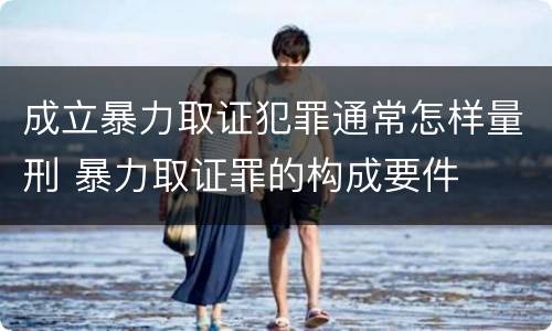 成立暴力取证犯罪通常怎样量刑 暴力取证罪的构成要件