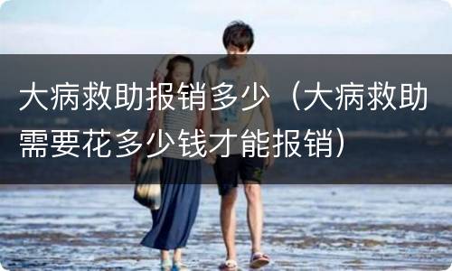 大病救助报销多少（大病救助需要花多少钱才能报销）