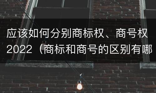应该如何分别商标权、商号权2022（商标和商号的区别有哪些?）