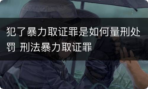 犯了暴力取证罪是如何量刑处罚 刑法暴力取证罪