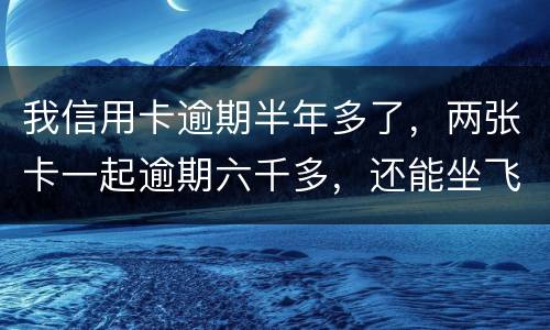 我信用卡逾期半年多了，两张卡一起逾期六千多，还能坐飞机吗