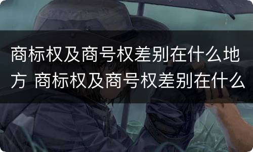 商标权及商号权差别在什么地方 商标权及商号权差别在什么地方查询