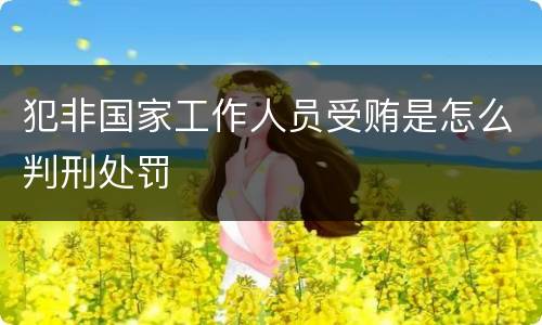 犯非国家工作人员受贿是怎么判刑处罚