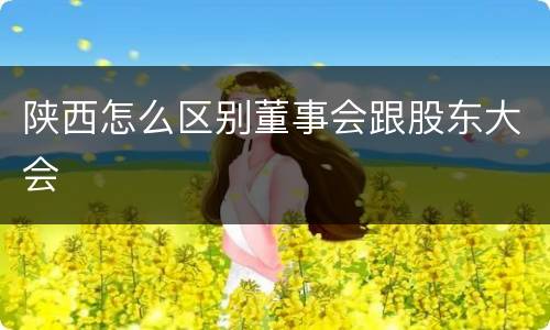 陕西怎么区别董事会跟股东大会