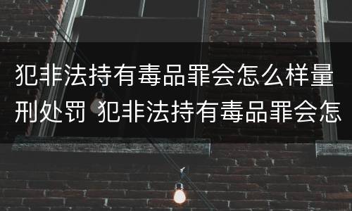 犯非法持有毒品罪会怎么样量刑处罚 犯非法持有毒品罪会怎么样量刑处罚多少钱