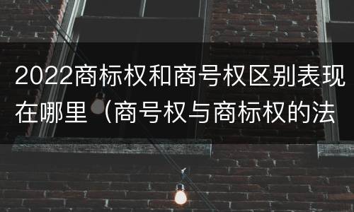 2022商标权和商号权区别表现在哪里（商号权与商标权的法律冲突与解决）
