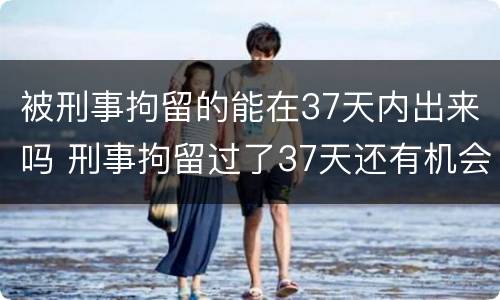 被刑事拘留的能在37天内出来吗 刑事拘留过了37天还有机会出来吗