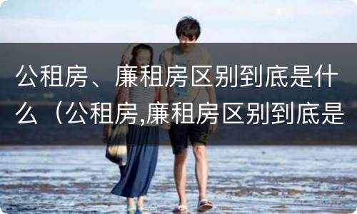 公租房、廉租房区别到底是什么（公租房,廉租房区别到底是什么意思）