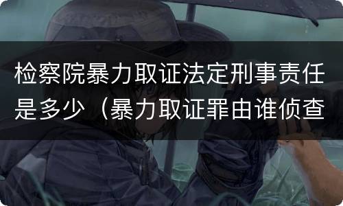 检察院暴力取证法定刑事责任是多少（暴力取证罪由谁侦查）