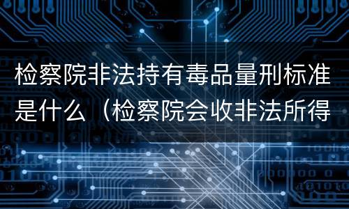 检察院非法持有毒品量刑标准是什么（检察院会收非法所得吗）
