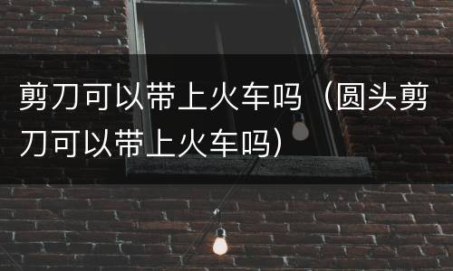 剪刀可以带上火车吗（圆头剪刀可以带上火车吗）