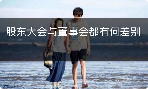 股东大会与董事会都有何差别