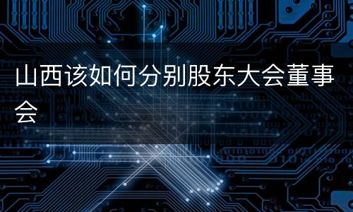 山西该如何分别股东大会董事会