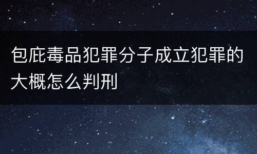 包庇毒品犯罪分子成立犯罪的大概怎么判刑