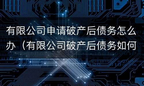 有限公司申请破产后债务怎么办（有限公司破产后债务如何处理）