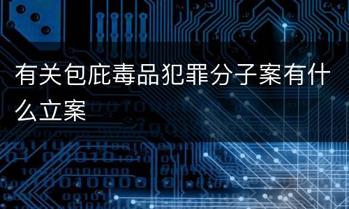 有关包庇毒品犯罪分子案有什么立案