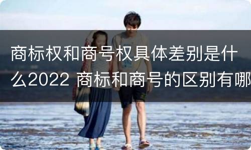 商标权和商号权具体差别是什么2022 商标和商号的区别有哪些?