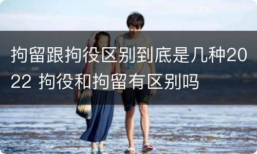 拘留跟拘役区别到底是几种2022 拘役和拘留有区别吗