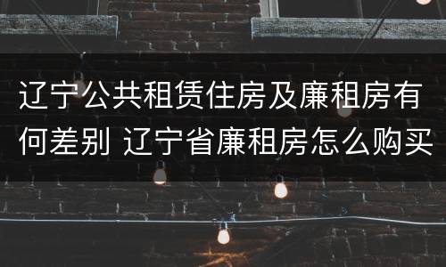 辽宁公共租赁住房及廉租房有何差别 辽宁省廉租房怎么购买产权