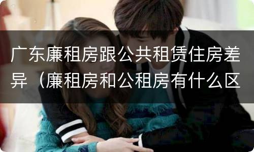 广东廉租房跟公共租赁住房差异（廉租房和公租房有什么区别广州）
