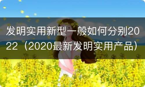 发明实用新型一般如何分别2022（2020最新发明实用产品）