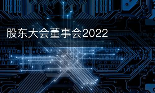 股东大会董事会2022