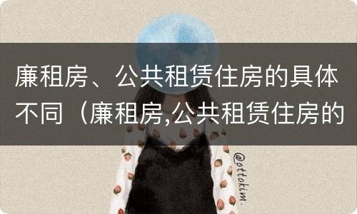 廉租房、公共租赁住房的具体不同（廉租房,公共租赁住房的具体不同点）