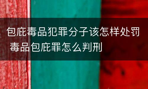包庇毒品犯罪分子该怎样处罚 毒品包庇罪怎么判刑