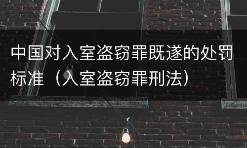 中国对入室盗窃罪既遂的处罚标准（入室盗窃罪刑法）