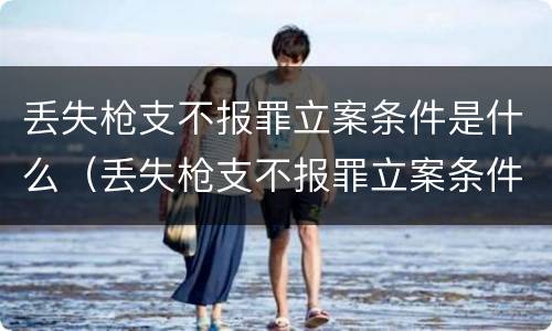 丢失枪支不报罪立案条件是什么（丢失枪支不报罪立案条件是什么呢）
