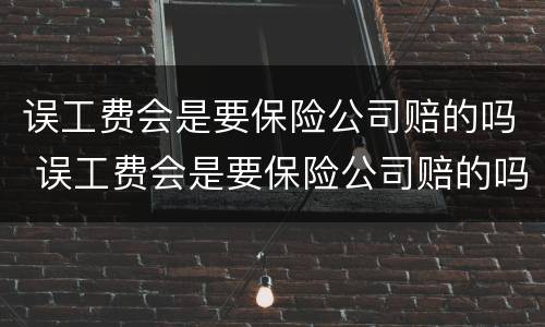 误工费会是要保险公司赔的吗 误工费会是要保险公司赔的吗