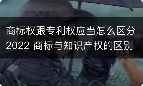 商标权跟专利权应当怎么区分2022 商标与知识产权的区别